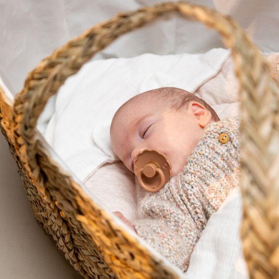 Childhome Moseskorb / Babykorb aus natürlichem Seegras inkl. Matratze