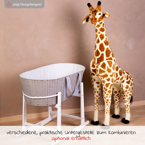 Childhome Moseskorb / Babykorb inkl. Matratze - Grau