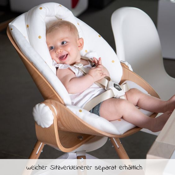 Childhome Neugeborenen-Sitz für Hochstuhl Evolu 2 - Natur / Weiß