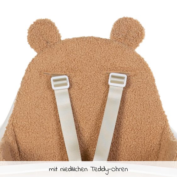 Childhome Sitzverkleinerer / Sitzkissen für Hochstuhl Evolu - Teddy - Braun