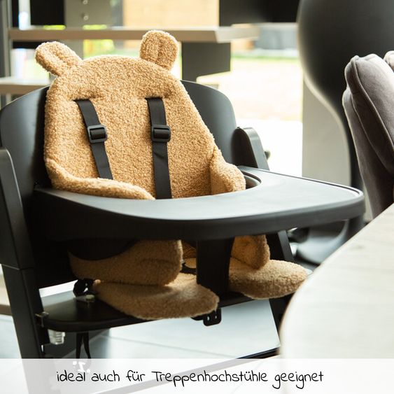 Childhome Sitzverkleinerer / Sitzkissen für Hochstuhl Evolu - Teddy - Braun