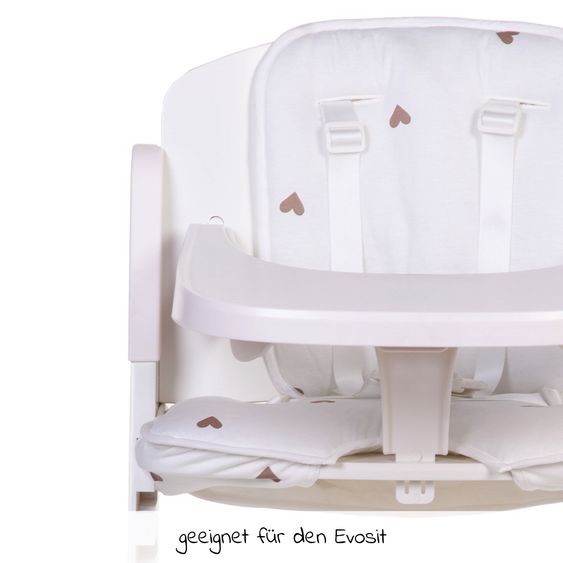 Childhome Seat reducer / seat cushion for Evosit high chair - Hearts