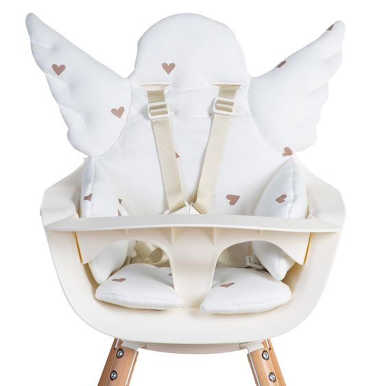 Childhome Sitzverkleinerer / Sitzkissen für Hochstühle & Babywippen - universell - Engel - Hearts