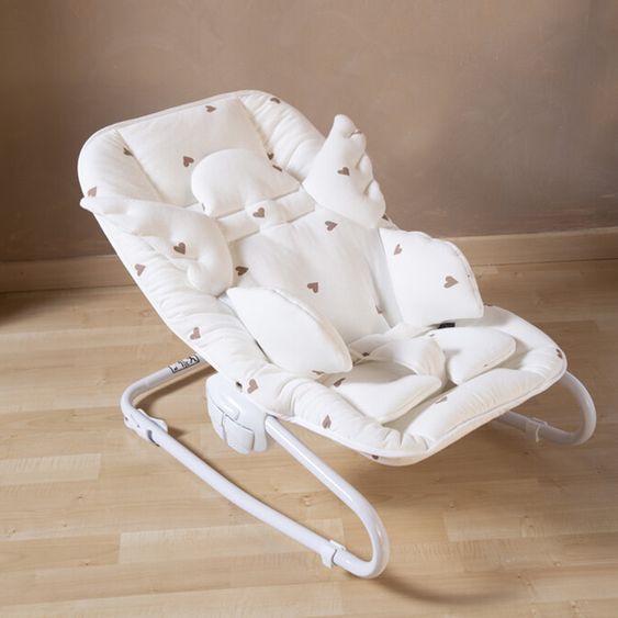 Childhome Sitzverkleinerer / Sitzkissen für Hochstühle & Babywippen - universell - Engel - Hearts