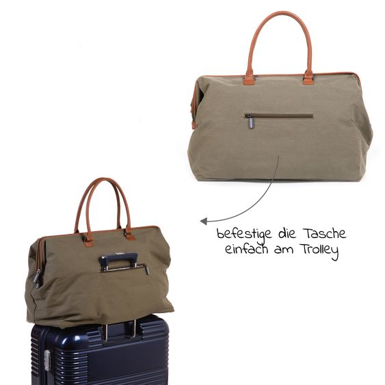 Childhome Wickeltasche Mommy Bag - Canvas - Kaki