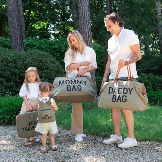 Childhome Wickeltasche Mommy Bag - Canvas - Kaki
