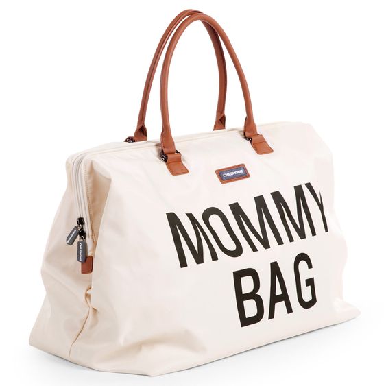 Childhome Wickeltasche Mommy Bag - Ecru / Schwarz