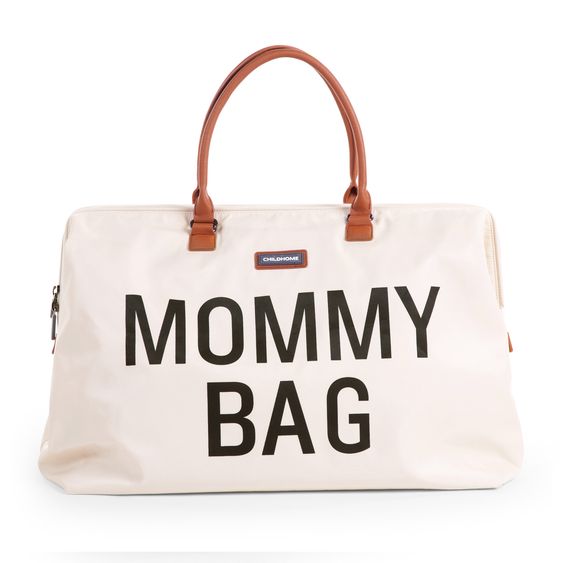 Childhome Wickeltasche Mommy Bag - Ecru / Schwarz