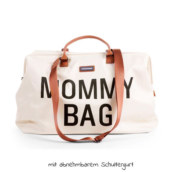 Childhome Wickeltasche Mommy Bag - Ecru / Schwarz