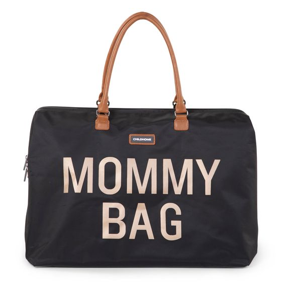 Childhome Wickeltasche Mommy Bag - Schwarz / Gold