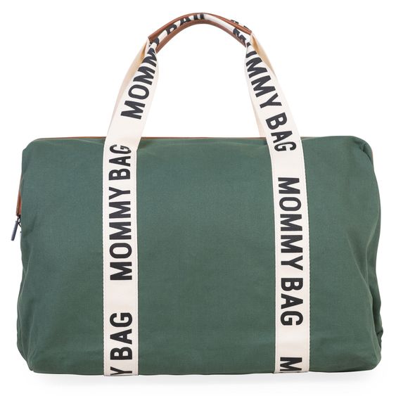 Childhome Wickeltasche Mommy Bag - Signature Canvas - Grün