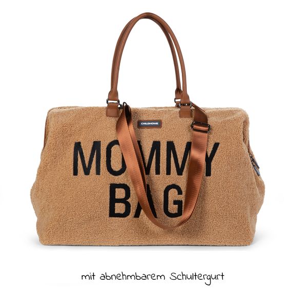 Childhome Wickeltasche Mommy Bag - Teddy - Braun