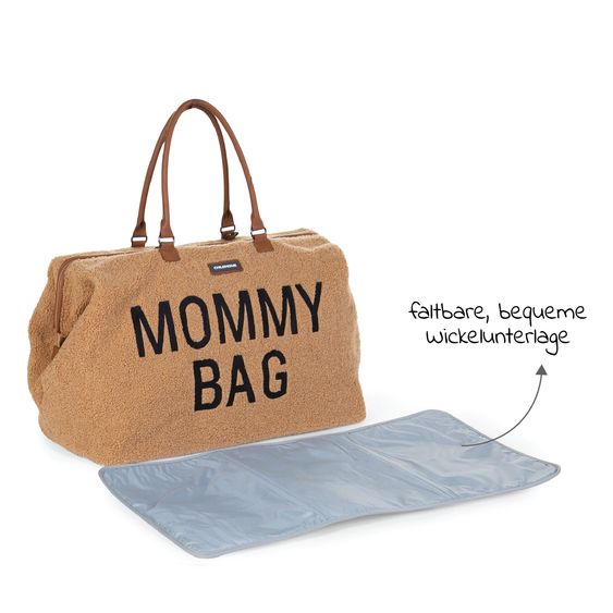 Childhome Wickeltasche Mommy Bag - Teddy - Braun