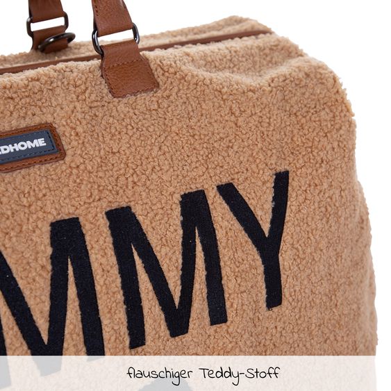 Childhome Wickeltasche Mommy Bag - Teddy - Braun