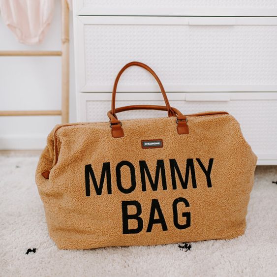 Childhome Wickeltasche Mommy Bag - Teddy - Braun