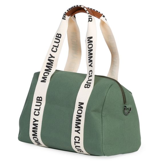 Childhome Wickeltasche Mommy Club - Signature Canvas - Grün