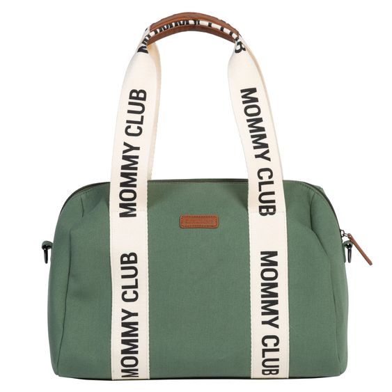 Childhome Wickeltasche Mommy Club - Signature Canvas - Grün