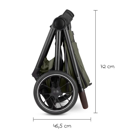 circle by ABC Design 3in1 Stroller Set S Three incl. Carrycot, Sports Seat, Tulip Infant Car Seat & Adapter - Wheat / Bubble