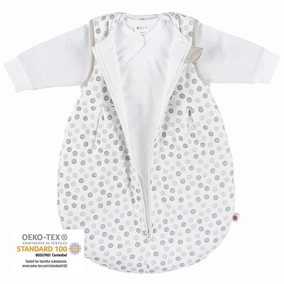 Coconette 2-tlg. Schlafsack-Set - Circle Weiß Grau - Gr. 50/56