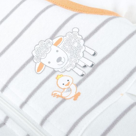 Coconette 2-tlg. Schlafsack-Set Streifen - Schäfchen - Beige - Gr. 50/56
