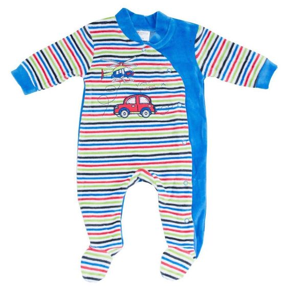Coconette Nicki Overall Ringel Auto - Blau Bunt - Gr. 86/92