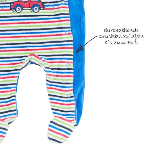Coconette Nicki Overall Ringel Auto - Blau Bunt - Gr. 86/92