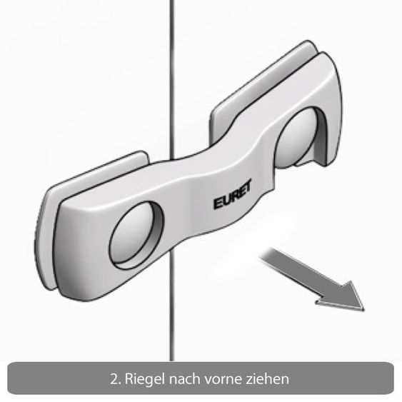 coona Schranksicherung zum Aufkleben 3-fach-Schutz