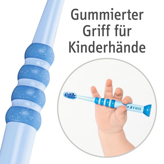 Curaprox Baby-Zahnbürste 2er Pack Biofunktional Duo 0 - 4 Jahre - Blue