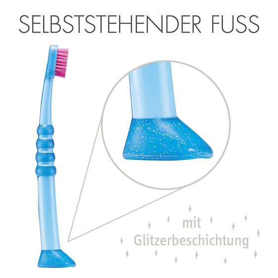 Curaprox Baby-Zahnbürste 2er Pack Biofunktional Duo 0 - 4 Jahre - Blue