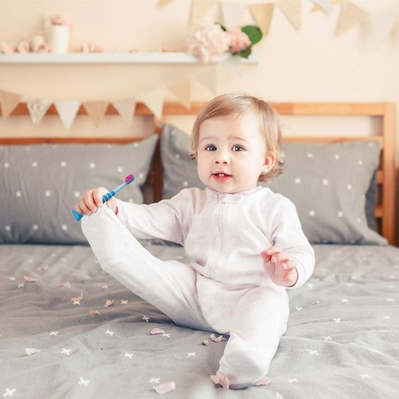 Curaprox Baby-Zahnbürste 2er Pack Biofunktional Duo 0 - 4 Jahre - Blue