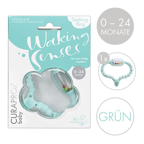 Curaprox Beißring Biofunktional Single - Green