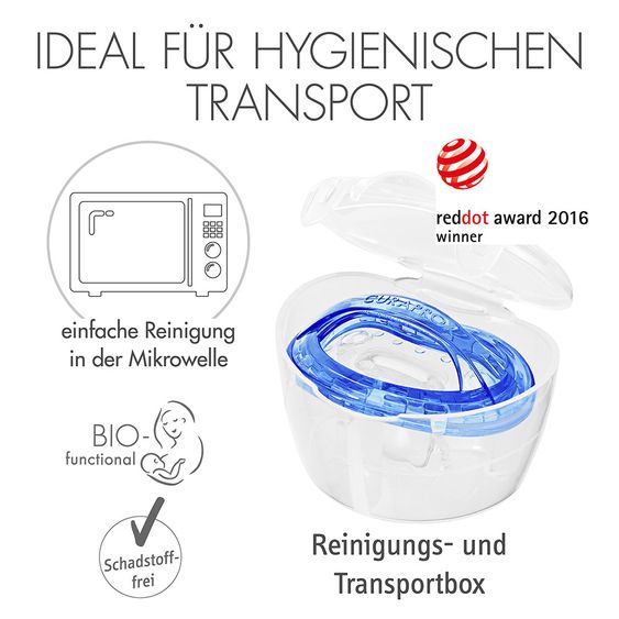 Curaprox Schnuller 2er Pack Biofunktional Duo - Silikon 18-36 M - Blue