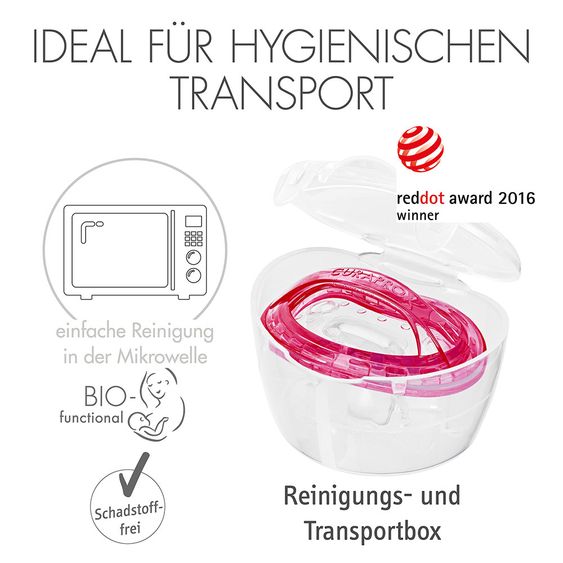 Curaprox Schnuller 2er Pack Biofunktional Duo - Silikon 18-36 M - Pink