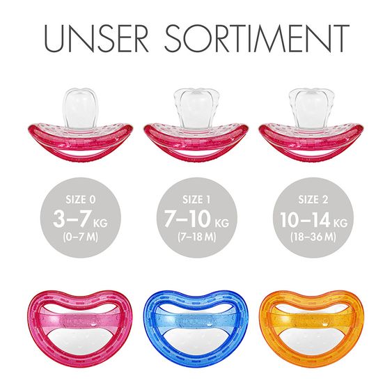 Curaprox Schnuller Biofunktional Single - Silikon 0-7 M - Pink