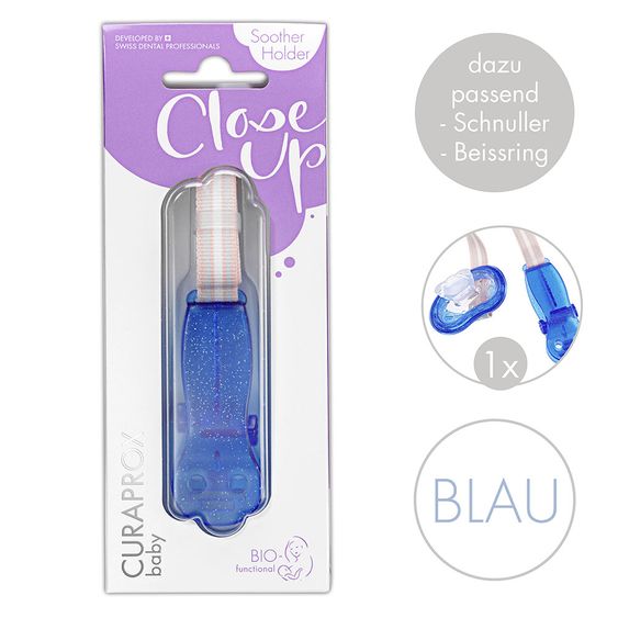 Curaprox Schnullerhalter Single - Blue