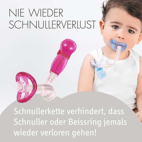 Curaprox Schnullerhalter Single - Pink