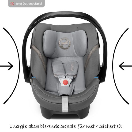 Cybex Babyschale Aton 5 - Lavastone Black Black