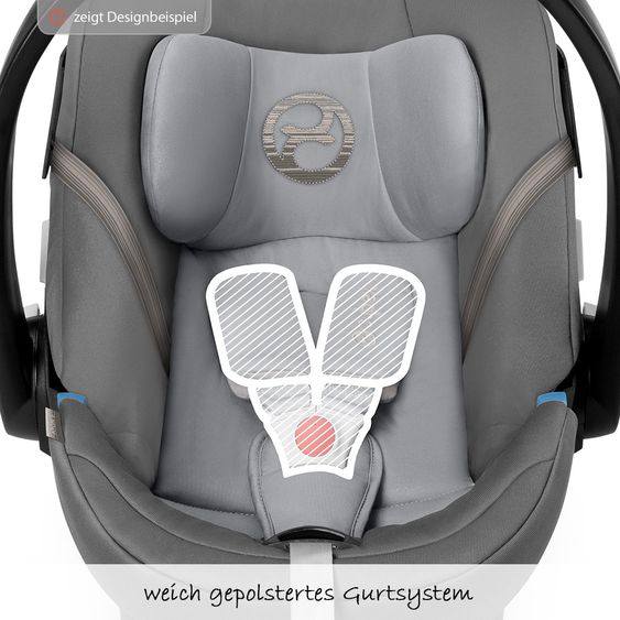 Cybex Babyschale Aton 5 - Lavastone Black Black