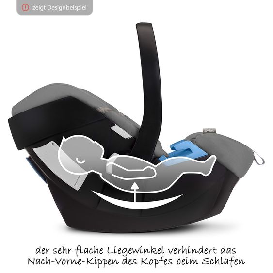 Cybex Babyschale Aton 5 - Lavastone Black Black