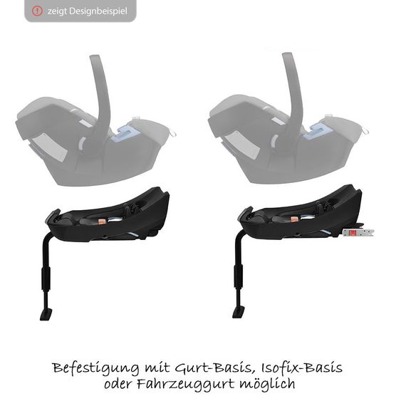 Cybex Babyschale Aton 5 - Lavastone Black Black