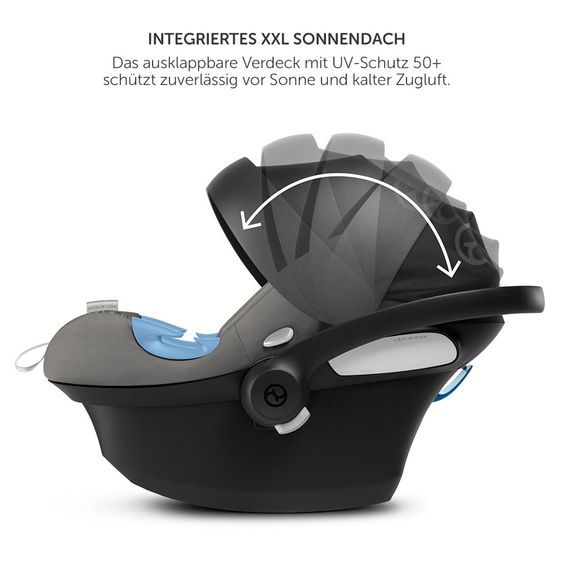 Cybex Babyschale Aton M i-Size inkl. Sensorsafe - Urban Black