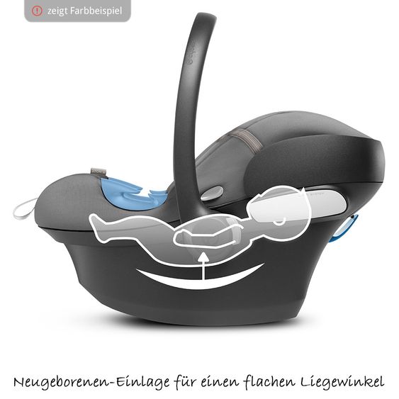 Cybex Babyschale Aton M - Lavastone Black Black