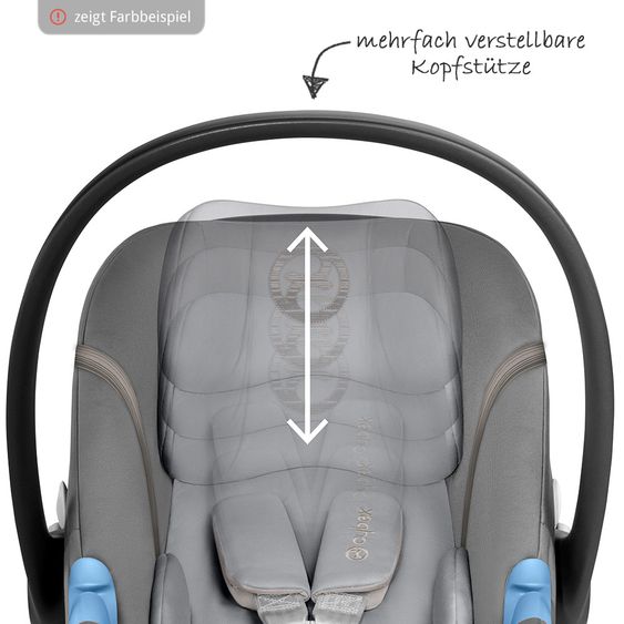 Cybex Babyschale Aton M - Lavastone Black Black