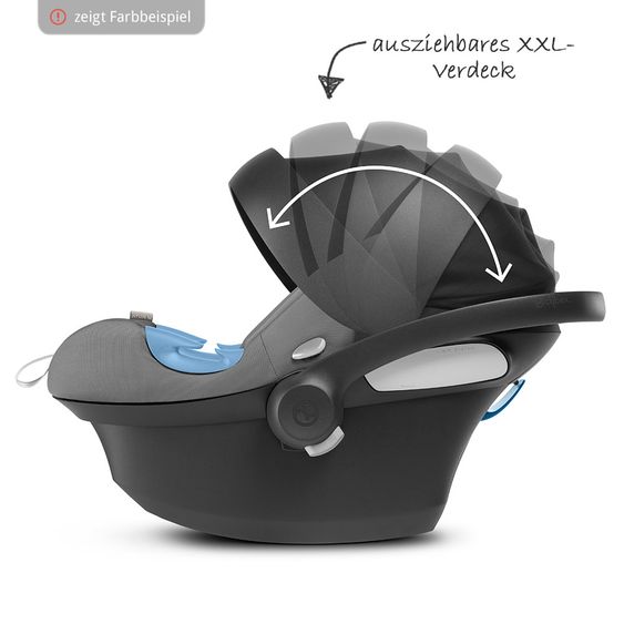 Cybex Babyschale Aton M - Lavastone Black Black
