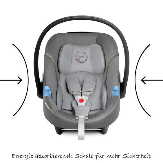 Cybex Babyschale Aton M - Manhattan Grey Mid Grey