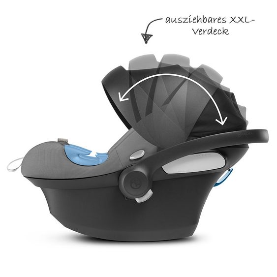 Cybex Babyschale Aton M - Manhattan Grey Mid Grey