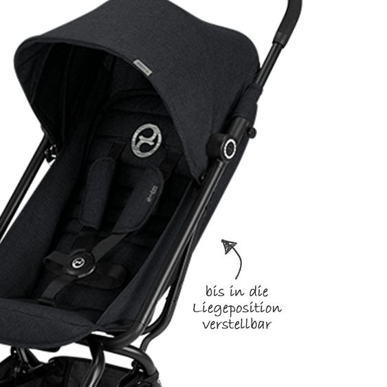 Cybex Buggy Eezy S - Lavastone Black Black