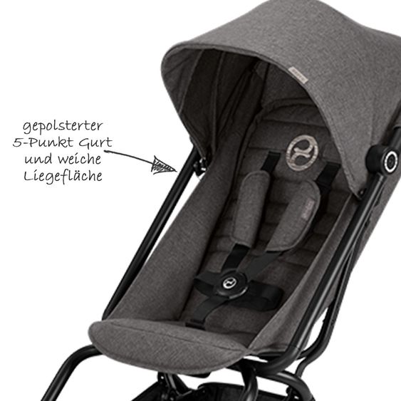 Cybex Buggy Eezy S - Manhattan Grey Mid Grey