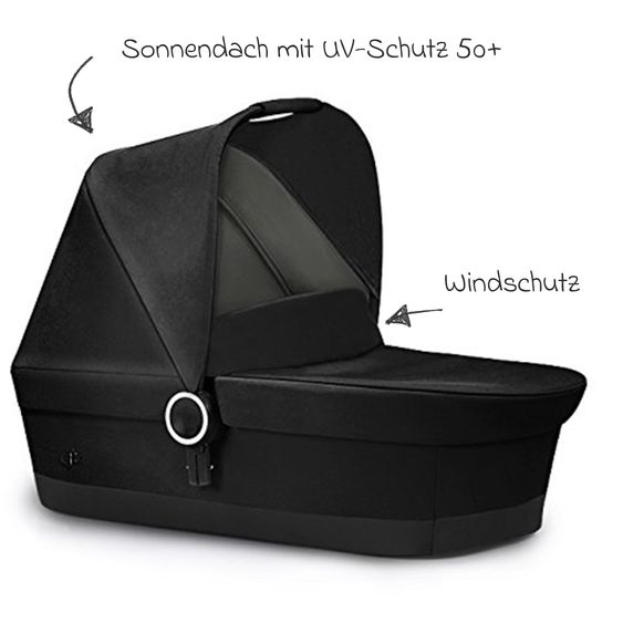 Cybex gb PLATINUM Kinderwagenaufsatz Maris - Monument Black