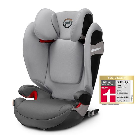 Cybex Kindersitz Solution S-Fix - Manhattan Grey Mid Grey